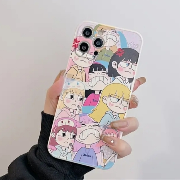 Iphone 14 Pro Max Cartoon Angry Girl Phone Case - Picture 4 of 4